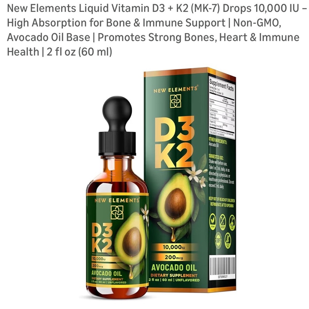 Element D3 K2 Avocado Oil Drops